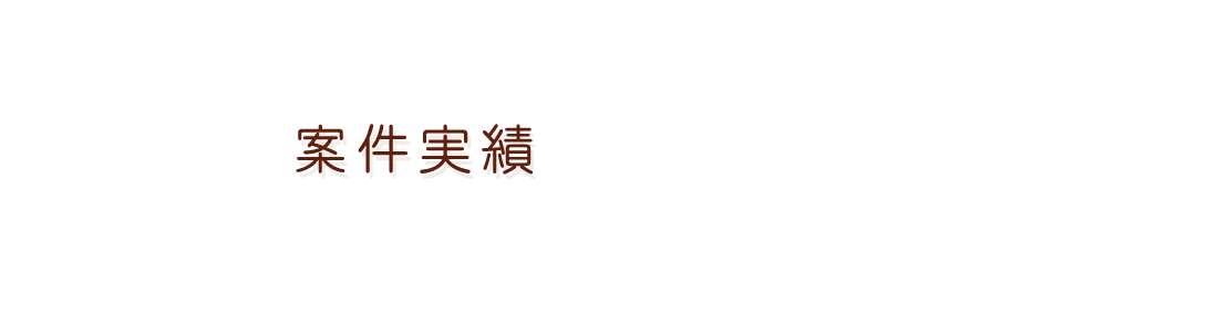 案件実績